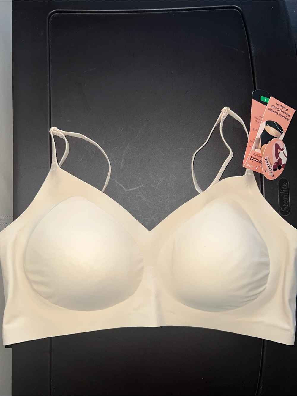 Shapermint Essentials Smoothing Comfort Wireless Bra, Chai, Size: Large
